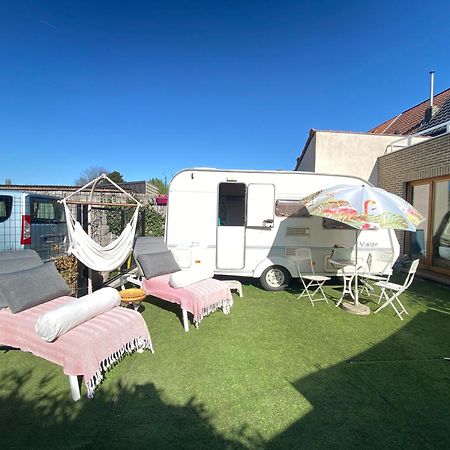 Gardencaravan Near Ghent In Green Area Kültér fotó